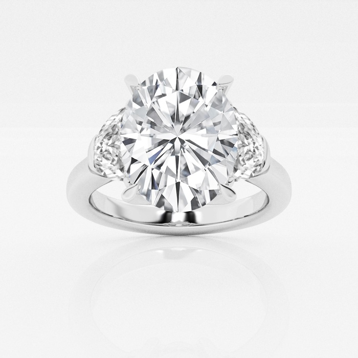 5 ctw Oval Lab Grown Diamond  Engagement Ring